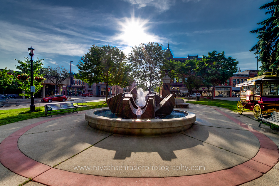 Mycah Schrader Photography - Bridge Square fountain, Northfield, MN-2