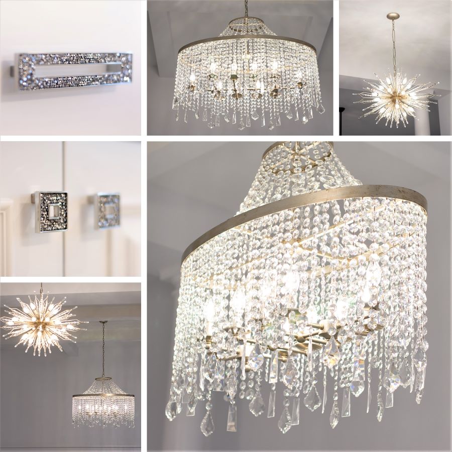 Light fixtures & Bling square collage - sharp - 900 ppi